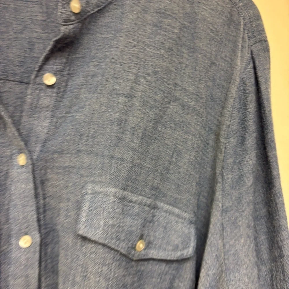Lucky Brand Chambray Tie Front Dress